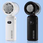 冷却プレート付 小型扇風機 100段高速大風量 携帯扇風機 13000RPM 4000mAh内臓バッテリー S27 ミニ扇風機 ハンディファン 携帯扇風機 風量調節 熱中症対策 全2色  SKU:IPC03132025022