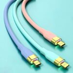 Type-c to Type-c 充電ケーブル PD20W  66W 急速充電 ケーブル 1.0m  シリコン素材 USB Type-Cケーブル 高耐久 断線防止  充電ケーブル 全3色 SKU:IPC03132025030 - Image 2