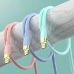 Type-c to Type-c 充電ケーブル PD20W  66W 急速充電 ケーブル 1.0m  シリコン素材 USB Type-Cケーブル 高耐久 断線防止  充電ケーブル 全3色 SKU:IPC03132025030