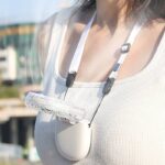 ハンディファン 首かけ 扇風機 折りたたみ 卓上扇風機 小型扇風機 1200mAh内臓バッテリー 携帯扇風機  手持ち扇風機  ネッククーラーコンパクト 全3色 SKU:IPC03132025034 - Image 3
