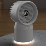 扇風機 加湿器 ファン 噴霧機能 デスクトップ ポータブル ミニスプレー加湿冷却ファン 3600mAh内臓バッテリー 噴霧ファン 卓上扇風機  USB充電  熱中症対策 全2色 SKU:IPC03132025045 - Image 4