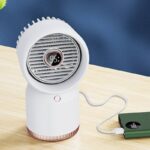 扇風機 加湿器 ファン 噴霧機能 デスクトップ ポータブル ミニスプレー加湿冷却ファン 3600mAh内臓バッテリー 噴霧ファン 卓上扇風機  USB充電  熱中症対策 全2色 SKU:IPC03132025045 - Image 14