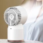 扇風機 加湿器 ファン 噴霧機能 デスクトップ ポータブル ミニスプレー加湿冷却ファン 3600mAh内臓バッテリー 噴霧ファン 卓上扇風機  USB充電  熱中症対策 全2色 SKU:IPC03132025045 - Image 5