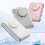 クリップファン 日傘 首かけ  多機能ハンディファン 2000mAh内臓バッテリー ミニ扇風機 風量調整 携帯扇風機  USB 充電式 卓上扇風  全3色 SKU:IPC03132025046 - Image 2