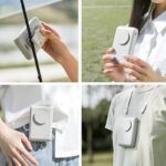 クリップファン 日傘 首かけ  多機能ハンディファン 2000mAh内臓バッテリー ミニ扇風機 風量調整 携帯扇風機  USB 充電式 卓上扇風  全3色 SKU:IPC03132025046 - Image 8