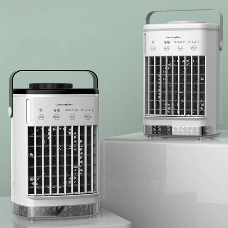 IPC03192025037-04.jpg PSE認証取得 加湿器 扇風機 冷風機 加湿器 冷風扇 ポータブルエアコン 4段階風量静音 700MLタンク容量 ミニクーラー 卓上加湿器 熱中症対策 ミニエアコンファン SKU:IPC03192025037 - Image 1