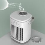 PSE認証取得 加湿器 扇風機 冷風機 加湿器 冷風扇  ポータブルエアコン 4段階風量静音 700MLタンク容量 ミニクーラー 卓上加湿器 熱中症対策 ミニエアコンファン  SKU:IPC03192025037 - Image 4