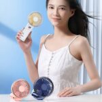 ハンディファン ミニ扇風機 携帯扇風機 3600mAh内臓バッテリー USB 充電式 3段階風量調整 卓上扇風機 アウトドア ファン 熱中症対策 全3色 SKU:IPC03252025042 - Image 2