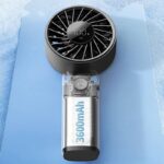 ハンディファン ミニ扇風機  携帯扇風機 3600mAh内臓バッテリー USB 充電式 6段階風量調整 卓上扇風機 アウトドア ファン  全3色 SKU:IPC03252025048 - 画像 (12)