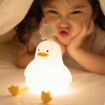 1200mAhバッテリー内蔵  卓上ライト ベッドライト スマホスタンド機能 3段階調光 授乳ライト マシュマロライト 柔らかい シリコン 調光機能 テーブルライト  SKU:IPC03282025005 - 画像 (4)