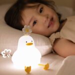 1200mAhバッテリー内蔵  卓上ライト ベッドライト スマホスタンド機能 3段階調光 授乳ライト マシュマロライト 柔らかい シリコン 調光機能 テーブルライト  SKU:IPC03282025005 - 画像 (3)