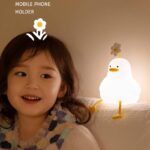 1200mAhバッテリー内蔵  卓上ライト ベッドライト スマホスタンド機能 3段階調光 授乳ライト マシュマロライト 柔らかい シリコン 調光機能 テーブルライト  SKU:IPC03282025005 - 画像 (12)