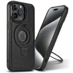 iPhone15 背面型ケース スタンド機能  iPhone15Pro PUレザー ケース magsafe対応  iPhone15Pro max PU合成革 レザー ケース スマホケース  全3色 SKU:IPC04142023011LS - Image 7