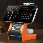 3in1ワイヤレス充電器 Apple watch &Air Pods充電可能 ワイヤレス充電 スタンド機能 PD15W 快速充電器 magsafe充電器 全4色 SKU:IPC04142023019LS - Image 13
