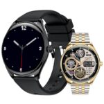 [技適マーク取得済み]多国言葉(日本語)対応 QS28 1.43inch大画面 多機能腕時計 6.8mm超薄型 400mAh大容量バッテリー内臓 5.1対応 スマートウォッチ 体表面温度  IP67防水  血中酸素 腕時計 24時間健康管理 歩数計 全5色 SKU:IPC04272024044LS