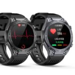 [技適マーク取得済み]多国言葉(日本語)対応 JA01 1.43inch大画面 多機能腕時計 250mAh大容量バッテリー内臓 5.1対応 スマートウォッチ 体表面温度  IP65防水  血中酸素 腕時計 24時間健康管理 歩数計 全3色 SKU:IPC04272024046LS