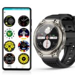 [技適マーク取得済み]多国言葉(日本語)対応 JA01 1.43inch大画面 多機能腕時計 250mAh大容量バッテリー内臓 5.1対応 スマートウォッチ 体表面温度  IP65防水  血中酸素 腕時計 24時間健康管理 歩数計 全3色 SKU:IPC04272024046LS - Image 5