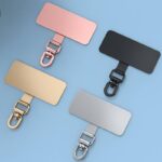 ステンレス製 0.4mm薄型 360度転回可能 スマホストラップ用 背面 シールパッド ネックストラップ ストラップホルダー アクセサリー   全5色 SKU:IPC04272024055LS - Image 5