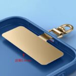 ステンレス製 0.4mm薄型 360度転回可能 スマホストラップ用 背面 シールパッド ネックストラップ ストラップホルダー アクセサリー   全5色 SKU:IPC04272024055LS - Image 3