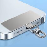 ステンレス製 0.4mm薄型 360度転回可能 スマホストラップ用 背面 シールパッド ネックストラップ ストラップホルダー アクセサリー   全5色 SKU:IPC04272024055LS - Image 12