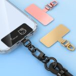 ステンレス製 0.4mm薄型 360度転回可能 スマホストラップ用 背面 シールパッド ネックストラップ ストラップホルダー アクセサリー   全5色 SKU:IPC04272024055LS - Image 4