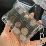 コインホルダー ラメ/クリア全2種類 PVC プラスチックボックスコインクリップ コイン分類 コインケース 財布 小銭入れ 便利グッズ 全10色 SKU:IPC04272024064LS