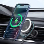 PD15W MagSafe車載充電器 強磁力 車載ホルダー エアコン吹出口 強磁力 スマホホルダー 15W高速充電 車載ホルダー 角度自由調節   SKU:IPC04272024066LS - 画像 (2)