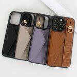 iPhone15 ベルト付き 背面型ケース 15Pro PUレザー ケース カード収納可能 iPhone15Pro max PU合成革 レザー ケース スマホケース 全8色 SKU:IPC04272024074LS - 画像 (4)