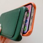 iPhone15 背面型ケース 15Pro PUレザー ケース カード収納可能 iPhone15Pro max PU合成革 レザー ケース スマホケース 全15色 SKU:IPC04272024085LS - Image 3