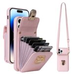 iPhone15 背面型ケース ストラップ付  iPhone15Plus PUレザーケース   ケード収納可能  スマホケース 全8色  SKU:IPC04272024090LS - Image 11