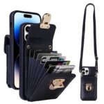 iPhone15 背面型ケース ストラップ付  iPhone15Plus PUレザーケース   ケード収納可能  スマホケース 全8色  SKU:IPC04272024090LS - Image 10