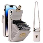 iPhone15 背面型ケース ストラップ付  iPhone15Plus PUレザーケース   ケード収納可能  スマホケース 全8色  SKU:IPC04272024090LS - Image 7