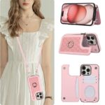 iPhone15 背面型ケース iPhone15Pro PUレザー ケース カード収納可能 iPhone15Pro max PU合成革 レザー ケース スマホケース 全4色 SKU:IPC04272024106LS - Image 3
