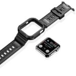 38mm/40mm/41mm Apple watch 一体型 バンド TPU製 バンド Apple Watch 42/44/45/49mmバンド  アップルウォッチ バンド 取付簡単 全4色 SKU:IPC04272024109LS - 画像 (2)