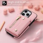 iPhone15背面型ケース ショルダーストラップ付きケース15Pro PUレザー ケース  iPhone15Pro max PU合成革 レザー ケース スマホケース 全5色 SKU:IPC05022024001 - Image 11