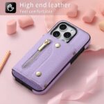 iPhone15背面型ケース ショルダーストラップ付きケース15Pro PUレザー ケース  iPhone15Pro max PU合成革 レザー ケース スマホケース 全5色 SKU:IPC05022024001 - Image 10