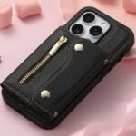 iPhone15背面型ケース ショルダーストラップ付きケース15Pro PUレザー ケース  iPhone15Pro max PU合成革 レザー ケース スマホケース 全5色 SKU:IPC05022024001