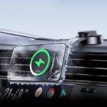 Magsafe対応 PD15W ワイヤレス充電器 半導体冷却 マウンティングアームマグネット式車載ホルダー 車用 マグネット充電器 ダッシュボードホルダー 全機種対応 スマホ アンドロイ SKU:IPC05022024016 - 画像 (2)