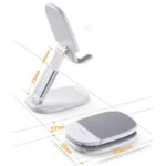 折れ畳式 スマホスタンド スマートフォン スタンド スマートフォンホルダー スマホアクセサリー黒色 SKU:IPC05022024028 - 画像 (4)
