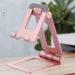折り畳式 スタンド  アルミニウム製スタンド  超コンパクト  タブレット スマホ用 スタンド  スマートフォンスタンド   全3色 SKU:IPC05022024044 - Image 7