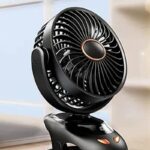 壁掛け扇風機 6000mAhバッテリー内蔵 5段階風量調整 クリップ式 扇風機 アウトドア ファン ミニ扇風機 熱中症対策 全3色 SKU:IPC05022024055 - Image 17