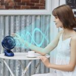 壁掛け扇風機 6000mAhバッテリー内蔵 5段階風量調整 クリップ式 扇風機 アウトドア ファン ミニ扇風機 熱中症対策 全3色 SKU:IPC05022024055 - Image 12