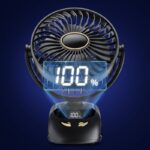 壁掛け扇風機 6000mAhバッテリー内蔵 5段階風量調整 クリップ式 扇風機 アウトドア ファン ミニ扇風機 熱中症対策 全3色 SKU:IPC05022024055 - Image 11