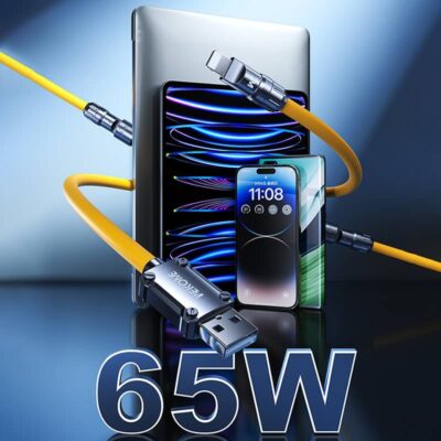 65W iPhone Type-C 対応 2 in 2 type-cケーブル 1.4m Lightning//Type-C USBポート充電 ケーブル  TypeC+typeC 65W USB+Type-c 22.5W 充電ケーブル SKU:IPC05022024071 - 画像 (8)
