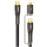 USB-A to Type-C快速充電ケーブル iPhone Lighting・type-c USB ケーブル 1.2M ナイロン素材 高耐久 断線防止 充電ケーブル  全3色 SKU:IPC05022024074 - Image 6