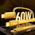 USB-A to Type-C快速充電ケーブル iPhone Lighting・type-c USB ケーブル 1.2M ナイロン素材 高耐久 断線防止 充電ケーブル  全3色 SKU:IPC05022024074 - Image 3
