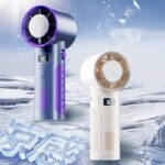 手持ち携帯扇風機  3段階風量調整 2000mAH内臓バッテリー  158*59*59mm卓上扇風機 アウトドア ファン ミニ扇風機 熱中症対策 全3色 SKU:IPC05072024010