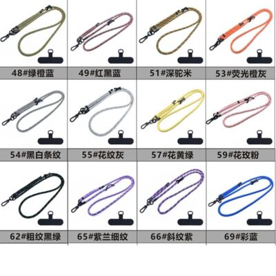 8mm太さ ショルダーストラップ 背面 シールパッド付きセット 吊り下げ スマホ全機種対応  ショルダーストラップ  全56色 SKU:IPC05082024023 - Image 8