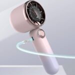 手持ち携帯扇風機 折れ畳式 卓上扇風機 3段階風量調整 4000mAhバッテリー内蔵ミニ扇風機 アウトドア ファン 熱中症対策 全5色 SKU:IPC05102024009 - Image 4