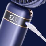 手持ち携帯扇風機 5段階風量調整  折れ畳式 卓上扇風機 アウトドア ファン ミニ扇風機 熱中症対策  全4色 SKU:IPC05102024015 - Image 11
